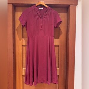 Nanette Lepore Vintage Style Pleated Chiffon Dress, NWOT, 2